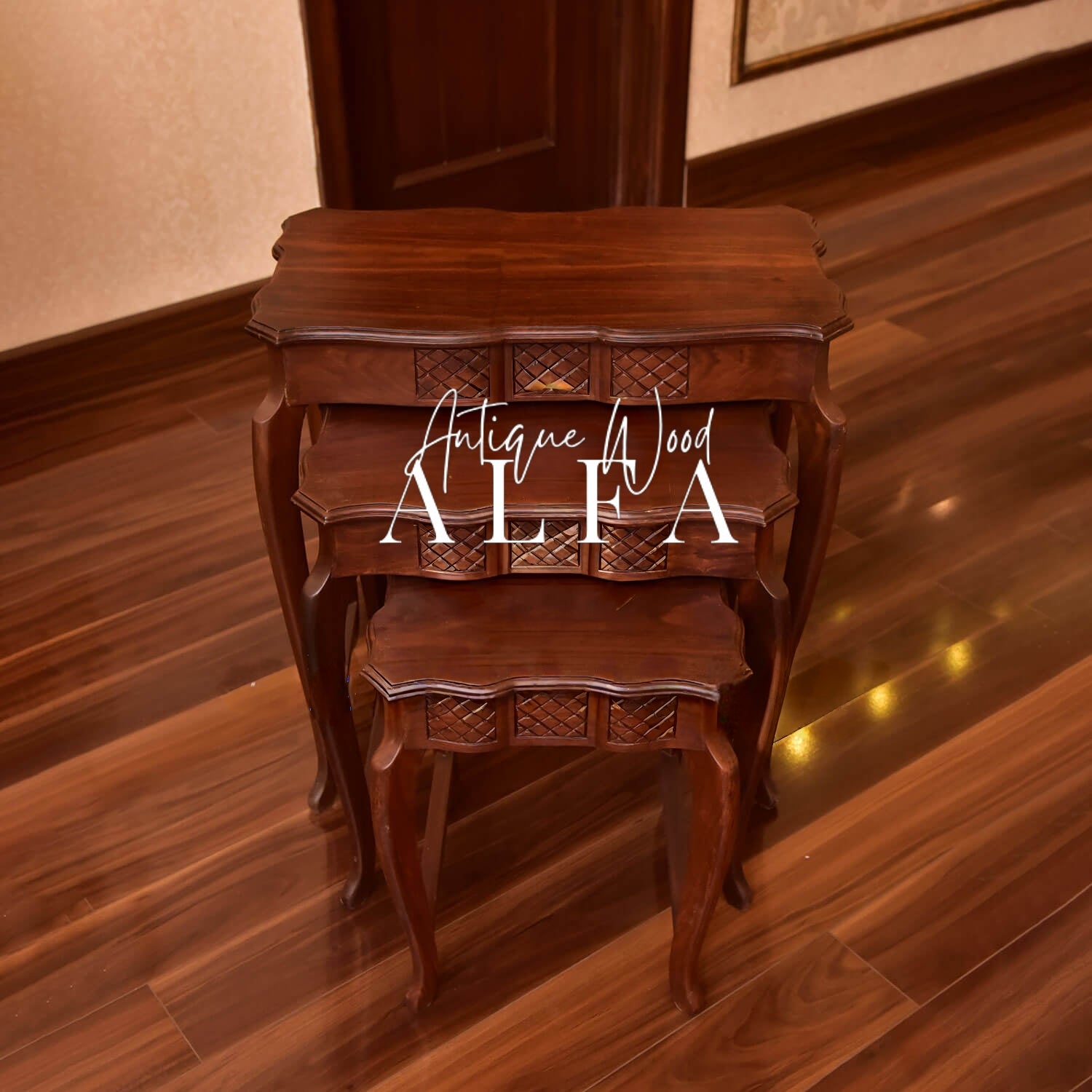 Sheesham Wood Snow Nesting Tables
