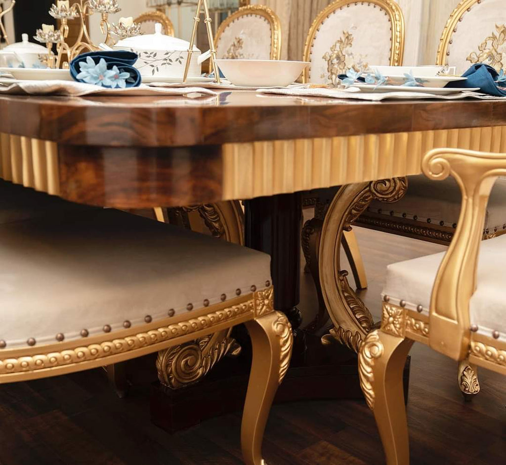 Gold Leaf Dining Table