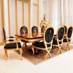 Gold Leaf Dining Table(Black)
