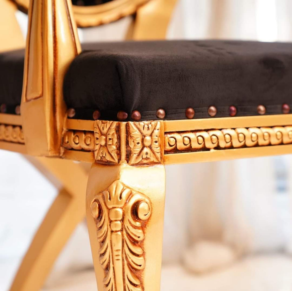 Gold Leaf Dining Table(Black)