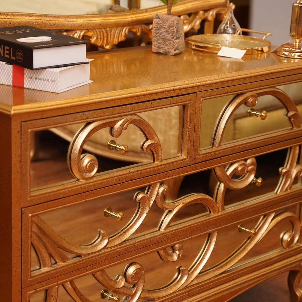Halena Gold Bed Set