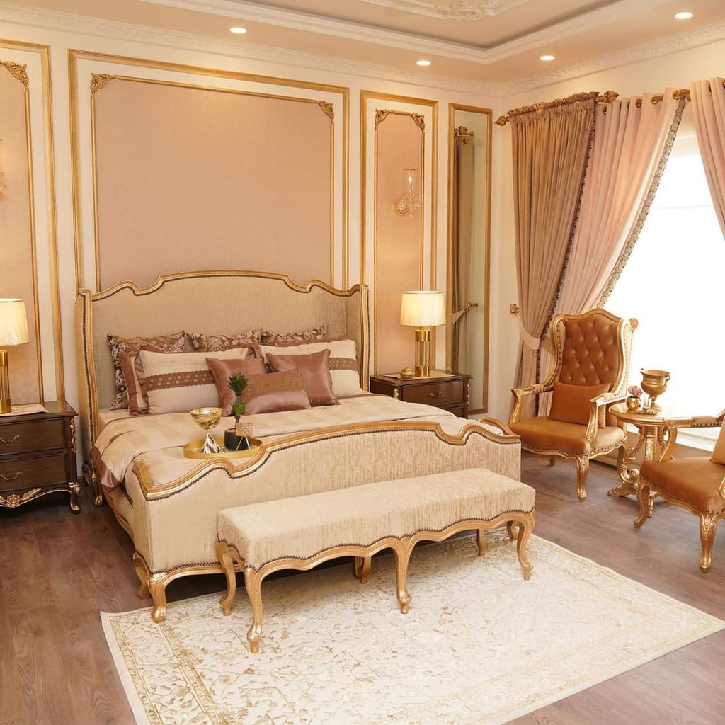 Halena Gold Bed Set