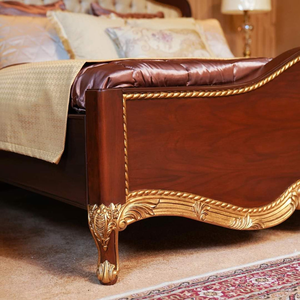 Wooden Victorian Bed set
