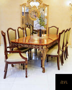 Wooden Shield Dining Set