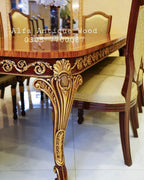 Wooden Shield Dining Set