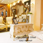 Royal Gold Calisto Bed Set | Handcrafted Chinioti Sheesham Wood Furniture