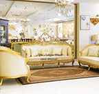 Carmen Royal Sofa Set | Hand-Carved Sheesham Wood