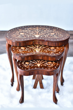 Captain Kidney Inlay Nesting Table Set Of 3