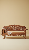 Hand-Carved Rosewood Settee