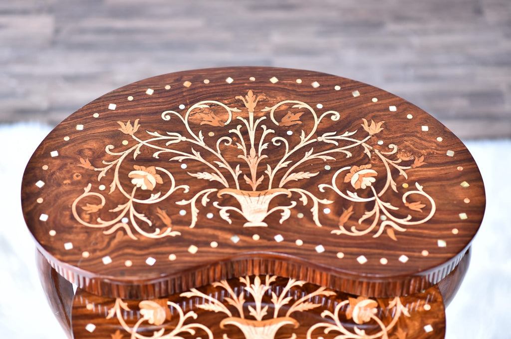 Captain Kidney Inlay Nesting Table Set Of 3