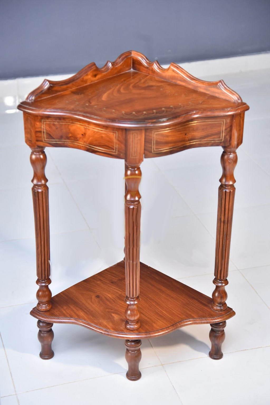 Wooden Drawer Corner Table