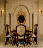 Wooden Shield Dining Set