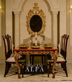Wooden Shield Dining Set