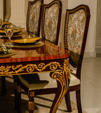 Wooden Shield Dining Set